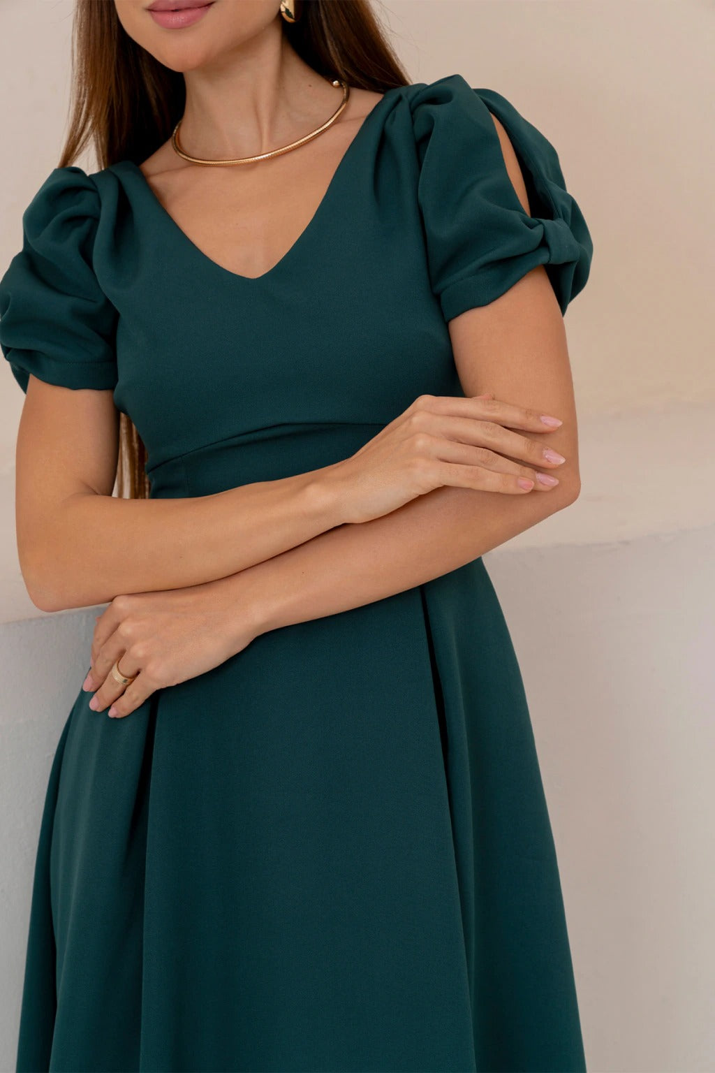 Vestido Maxi Midi Penélope - Verde