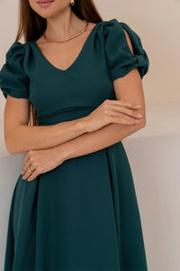Vestido Maxi Midi Penélope - Verde
