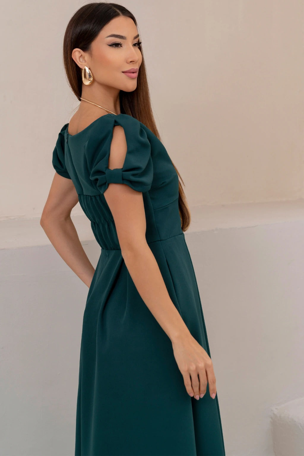 Vestido Maxi Midi Penélope - Verde