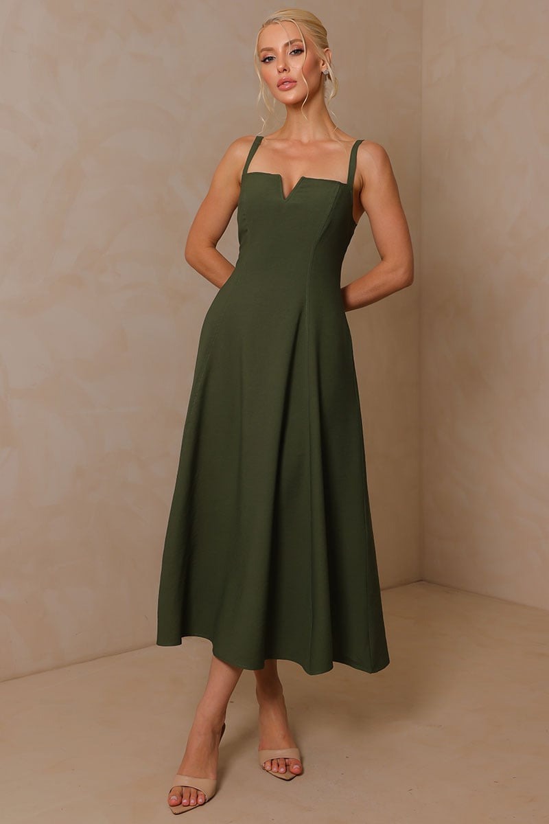 Vestido Carol Rodado - Verde Musgo