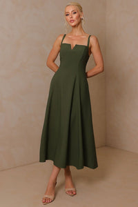 Vestido Carol Rodado - Verde Musgo