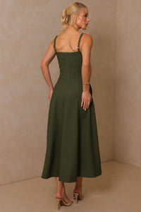 Vestido Carol Rodado - Verde Musgo