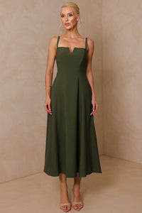 Vestido Carol Rodado - Verde Musgo