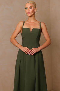 Vestido Carol Rodado - Verde Musgo