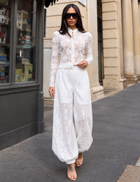 Calça Renda Ballon Luma - Off White