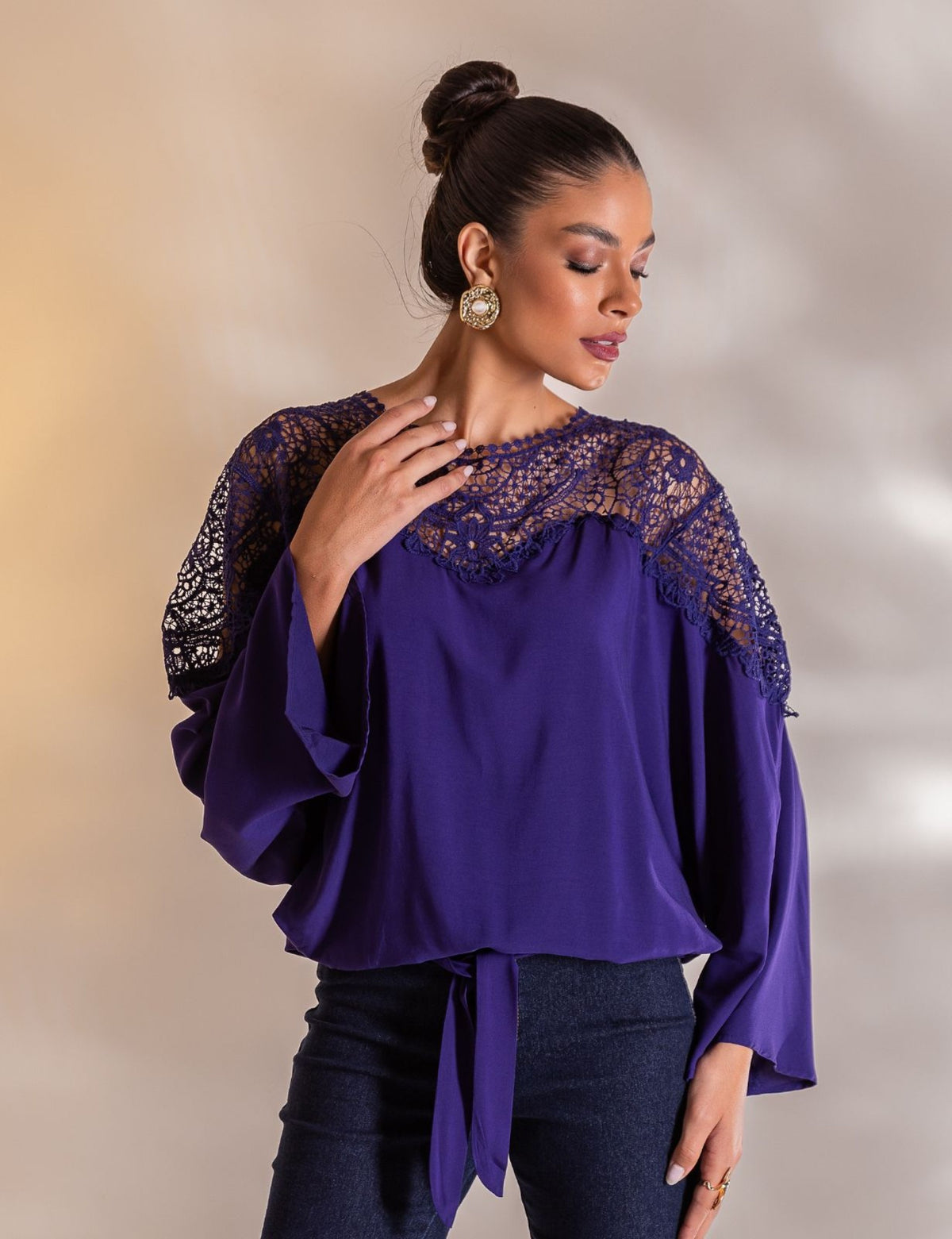 Blusa em Viscose Ariela - Azul