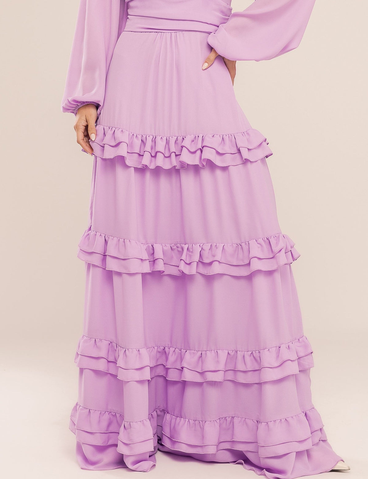 Vestido Maia Saia Camadas - Lavanda