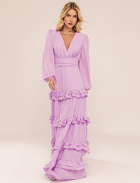 Vestido Maia Saia Camadas - Lavanda