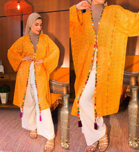 Maxi Kimono Bordado Flórida