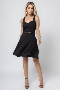 Vestido Melissa C/Detalhe Passante - Preto