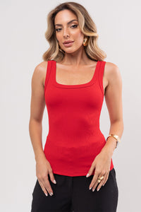 Blusa Luana Canelada - Vermelho