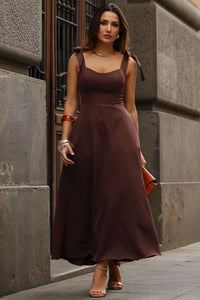 Vestido Katia Midi - Marrom