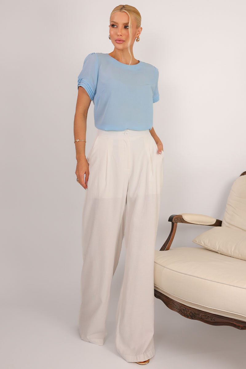 Blusa Natacha Pregas - Azul
