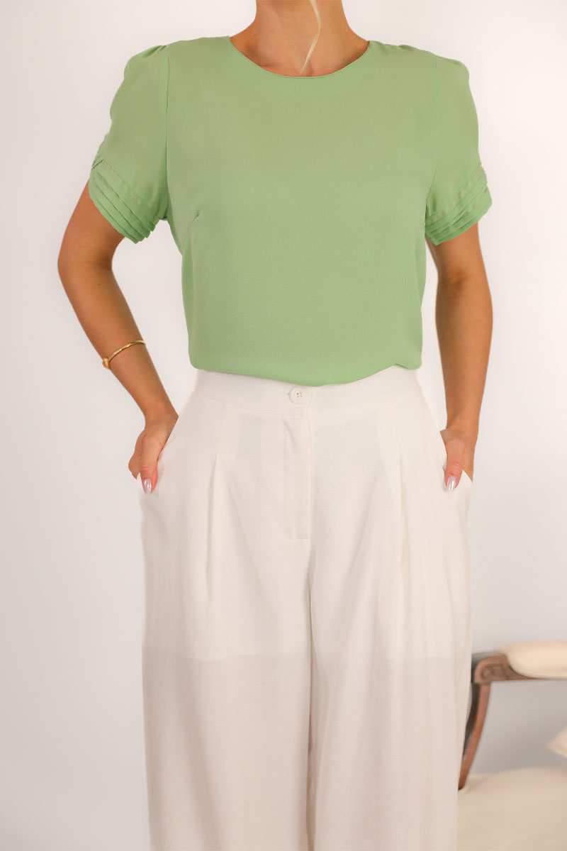 Blusa Natacha Pregas - Verde