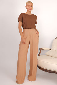 Blusa Natacha Pregas - Marrom