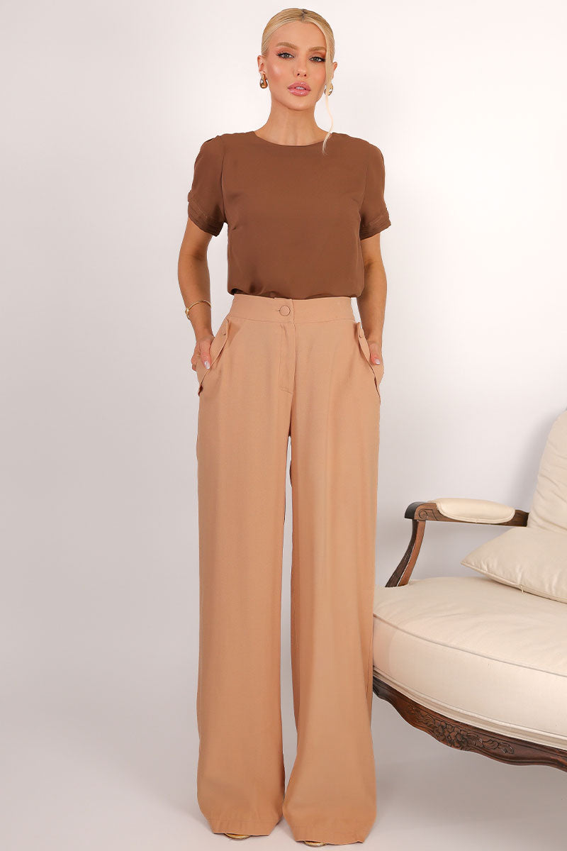 Blusa Natacha Pregas - Marrom