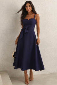 Vestido Patrícia Midi - Azul Marinho