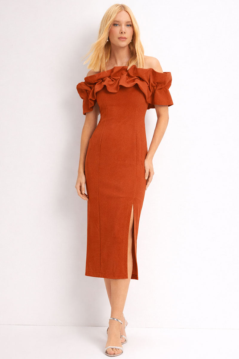 Vestido Sabrina Tubinho - Marrom