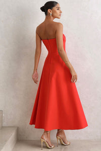 Vestido Jennifer Tomara que Caia Com Guipir - Vermelho