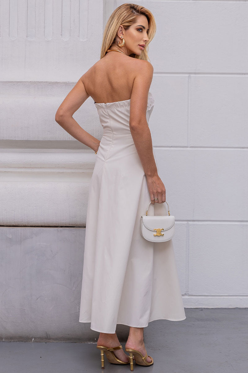 Vestido Jennifer TQC Com Guipir - Off White