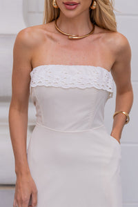 Vestido Jennifer TQC Com Guipir - Off White