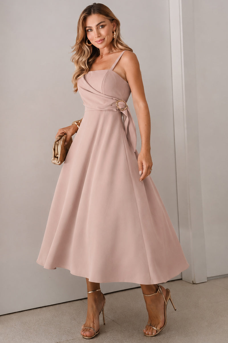 Vestido Luciana Transpassado - Rosê