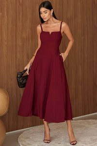 Vestido Carol Rodado - Vinho