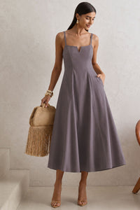 Vestido Carol Rodado - Cinza