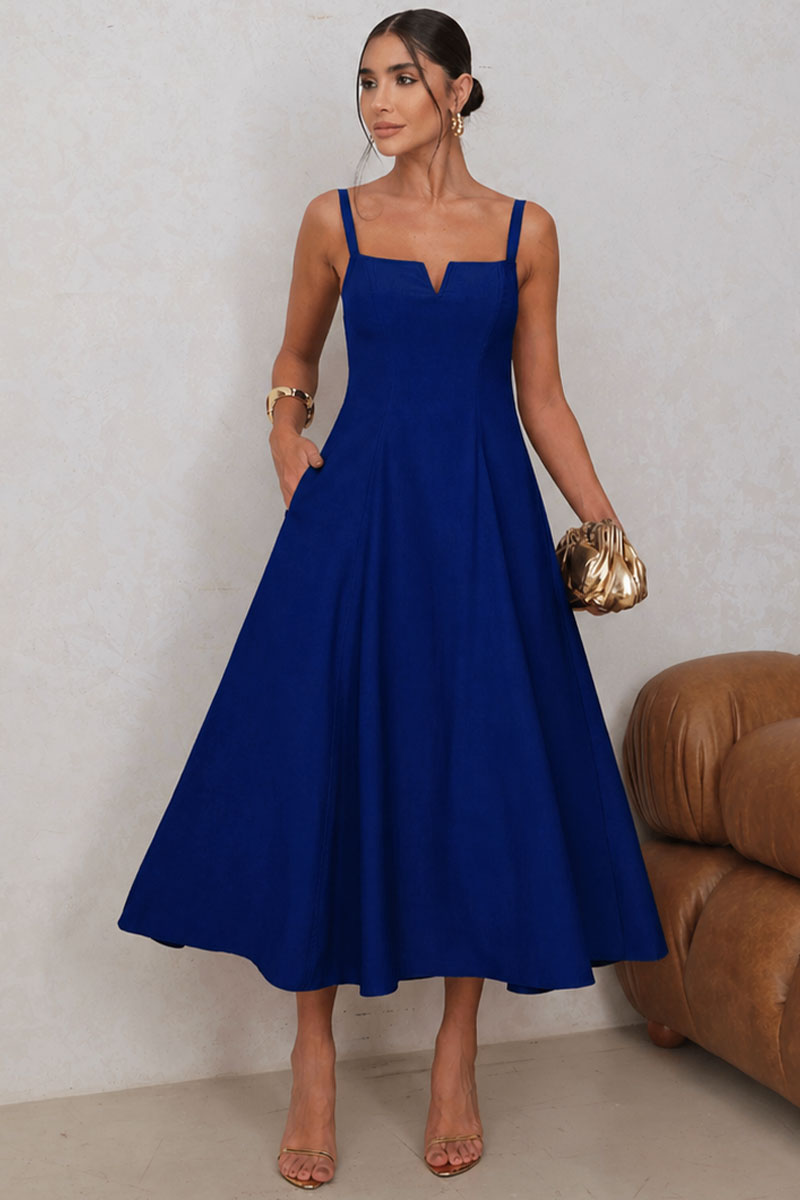Vestido Carol Rodado - Azul
