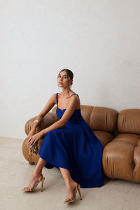Vestido Carol Rodado - Azul
