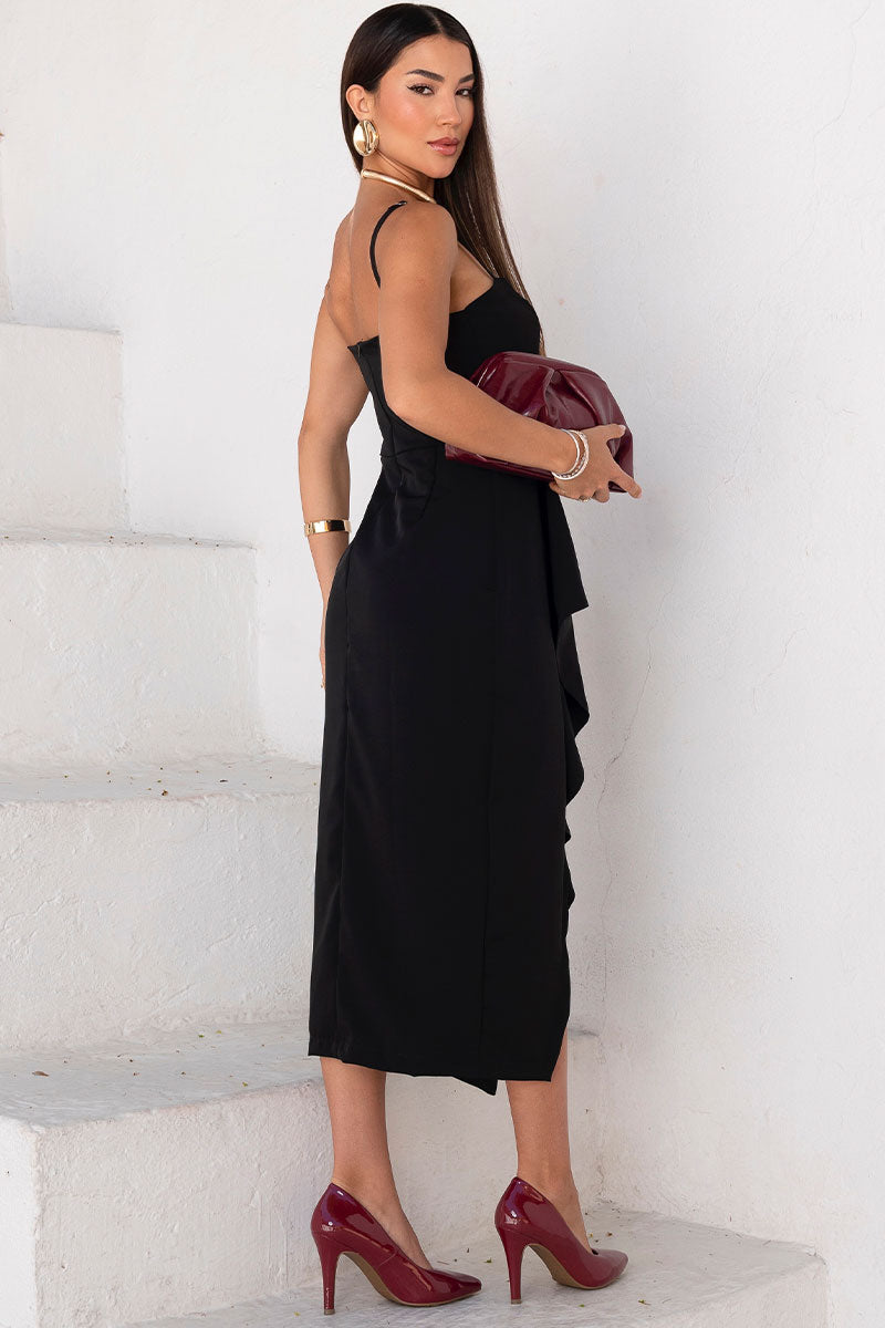 Vestido Angélica Midi - Preto