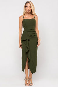 Vestido Angélica Midi - Verde Musgo