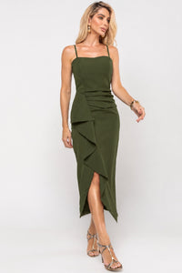 Vestido Angélica Midi - Verde Musgo