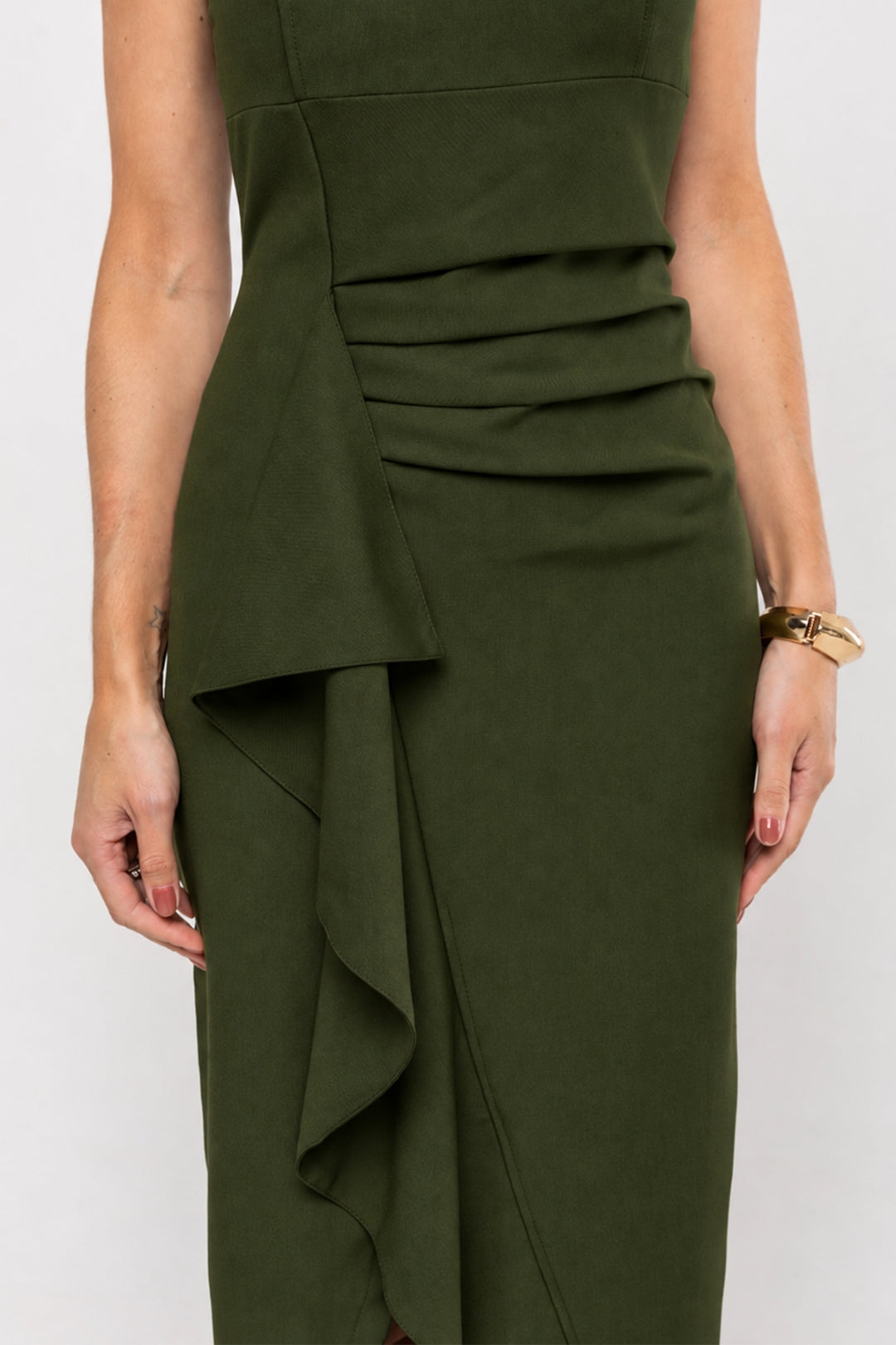 Vestido Angélica Midi - Verde Musgo