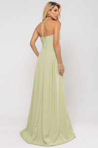 Vestido Ketlyn Longo  Frente Única - Verde