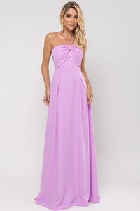 Vestido Ketlyn Longo  Frente Única - Rose