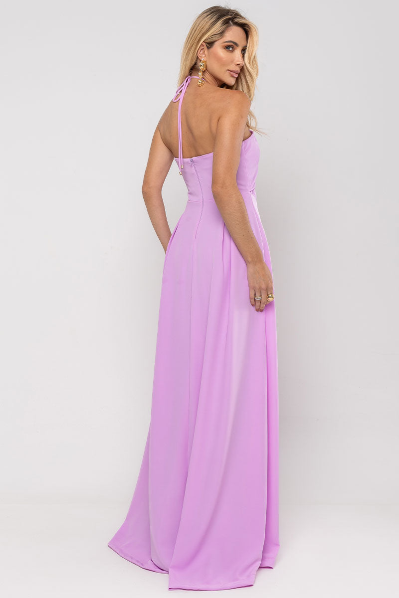 Vestido Ketlyn Longo  Frente Única - Rose