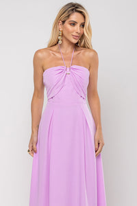 Vestido Ketlyn Longo  Frente Única - Rose