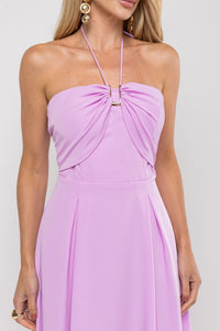 Vestido Ketlyn Longo  Frente Única - Rose