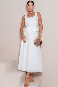 Conjunto Valentina Saia Com Colete - Off White