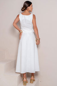 Conjunto Valentina Saia Com Colete - Off White