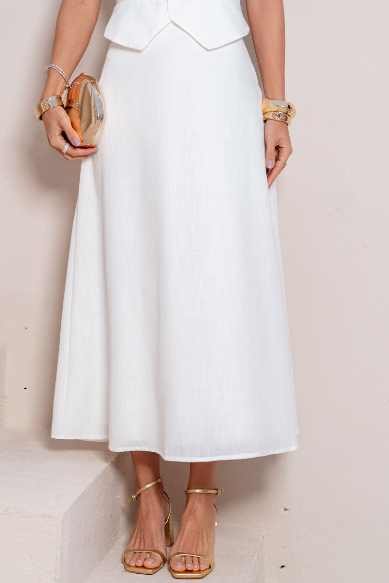 Conjunto Valentina Saia Com Colete - Off White