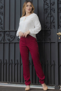 Blusa Elis Manga Longa Com Ponteira - Off White