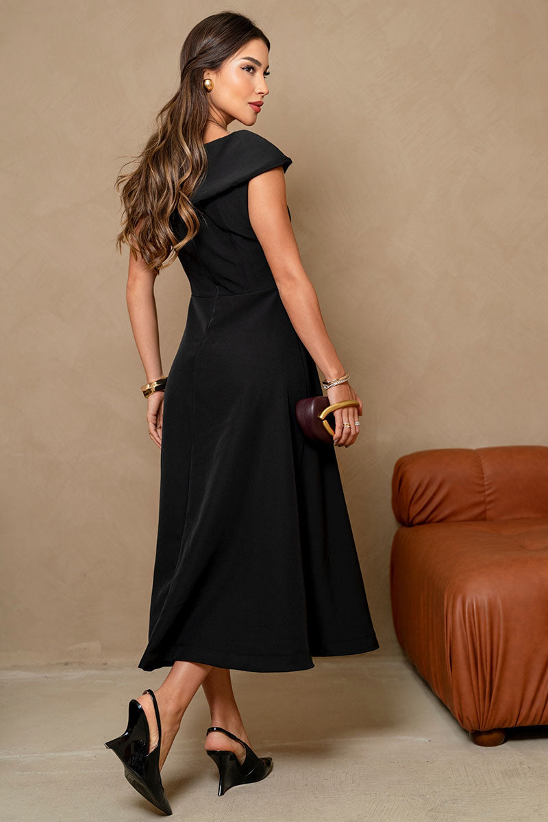 Vestido Hilda Midi - Preto