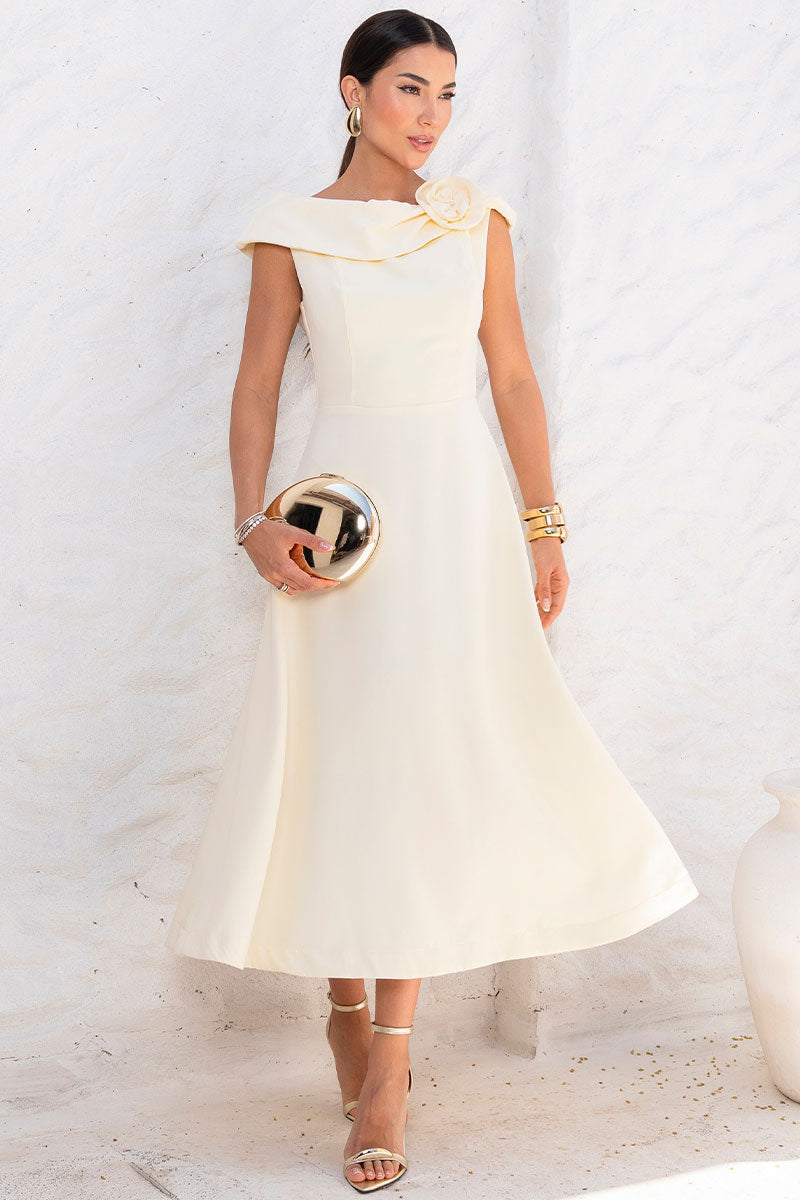 Vestido Hilda Midi - Amarelo