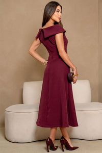 Vestido Hilda Midi - Vinho