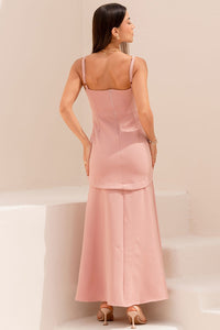 Vestido Antonella Longo Com Alca e Fenda - Rosê