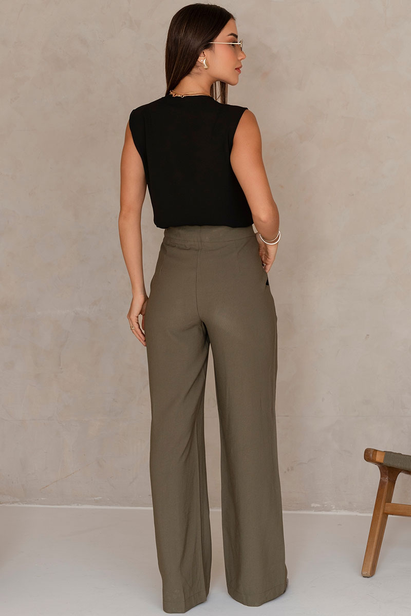 Blusa Cibele Crepe Com Detalhe Guipir - Preto