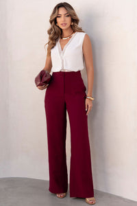 Blusa Cibele Crepe Com Detalhe Guipir - Off White