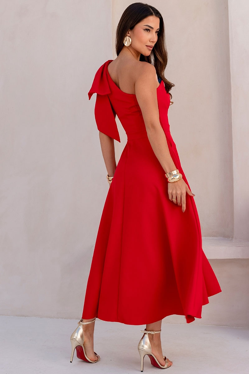 Vestido Glaucia Midi - Vermelho